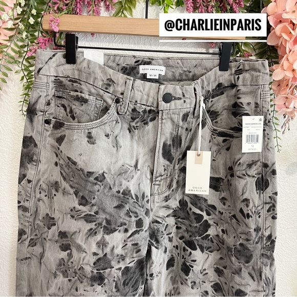 ✨FLASH SALE✨Good American 90s Marbled High Rise Jeans✨FINAL PRICE✨ - Picture 3 of 11